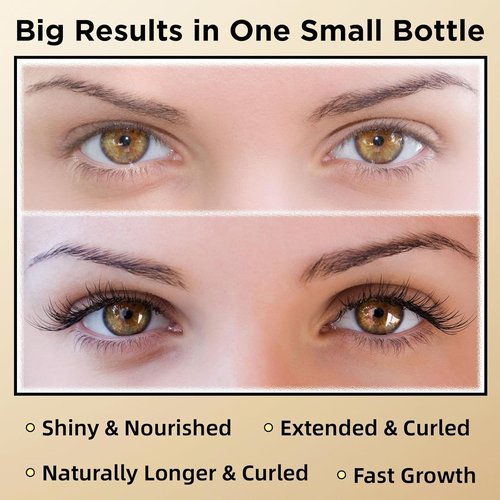 ASAMO Eyelash & Eyebrow Growth Serum - 2-in-1 Enhancer for Longer, Thicker Lashes - Vegan & Cruelty-Free, 3ml