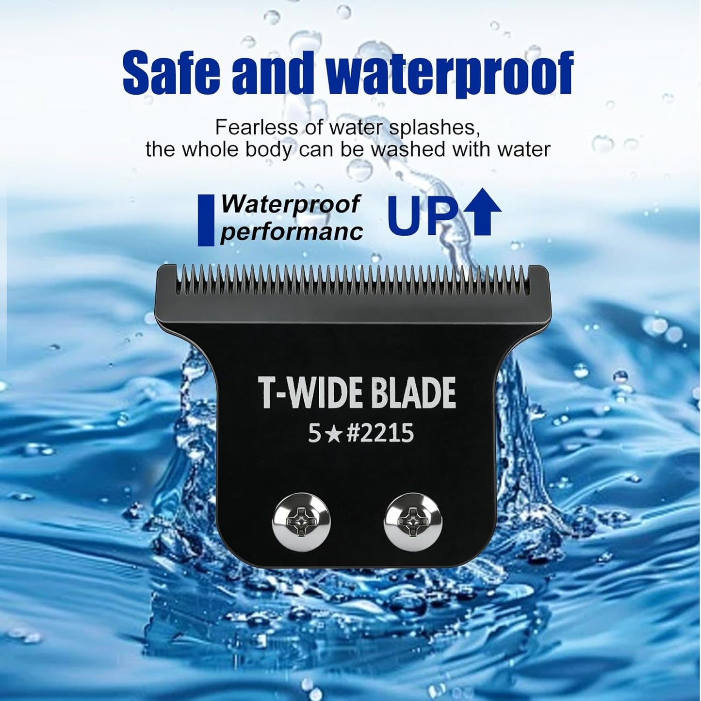 Wahl 5 Star Detailer Li Trimmer Replacement Blades - Adjustable Zero-Gap Stainless Steel, Black - 1 Pack