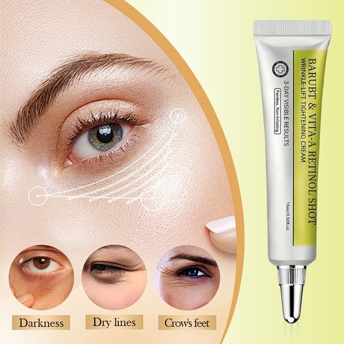 BARUBT Retinol Shot Tightening Booster Serum for Face - Hydrating Essence with Retinal 0.1% & Panthenol 1% to Minimize Pores & Reduce The Appearance of Wrinkles, Firming Facial, 15ml/0.5fl.oz.