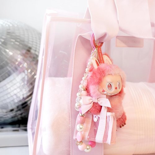 Case-Mate Jelly Tote Bag Keychain - Cute Charm for Handbags, Backpacks & Keys | Adorable Labubu Design