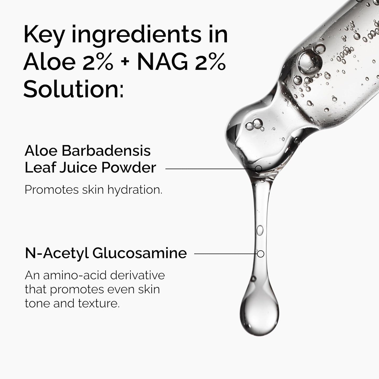 The Ordinary Aloe 2% + NAG 2% Solution - Soothing Formula for Post-Acne Marks | 1 Fl Oz
