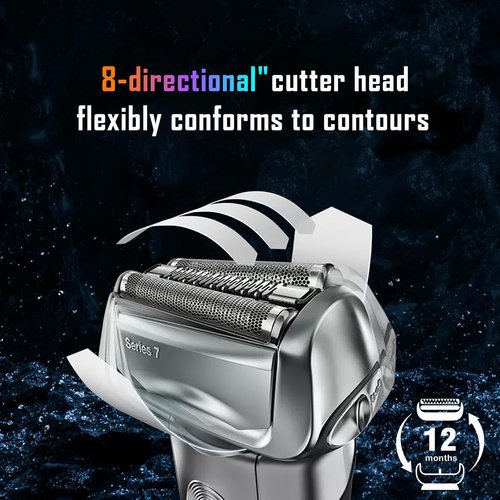 Braun 70S Electric Shaver Head Replacement - Compatible with 7 Series Models 720, 750CC, 760CC, 790CC, 9565, 9595