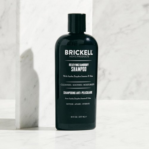 Brickell Men's Dandruff Shampoo - Natural & Organic Formula with Aloe & Jojoba Oil | 8 oz