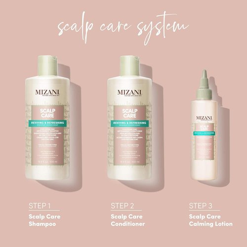 MIZANI Scalp Care Dandruff Shampoo - Deep Cleansing Formula for Curly Hair & Scalp Care