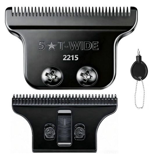 Wahl 2215 Adjustable Zero-Gap T Blade Replacement - Compatible with 5 Star Detailer Li Trimmer (Black)