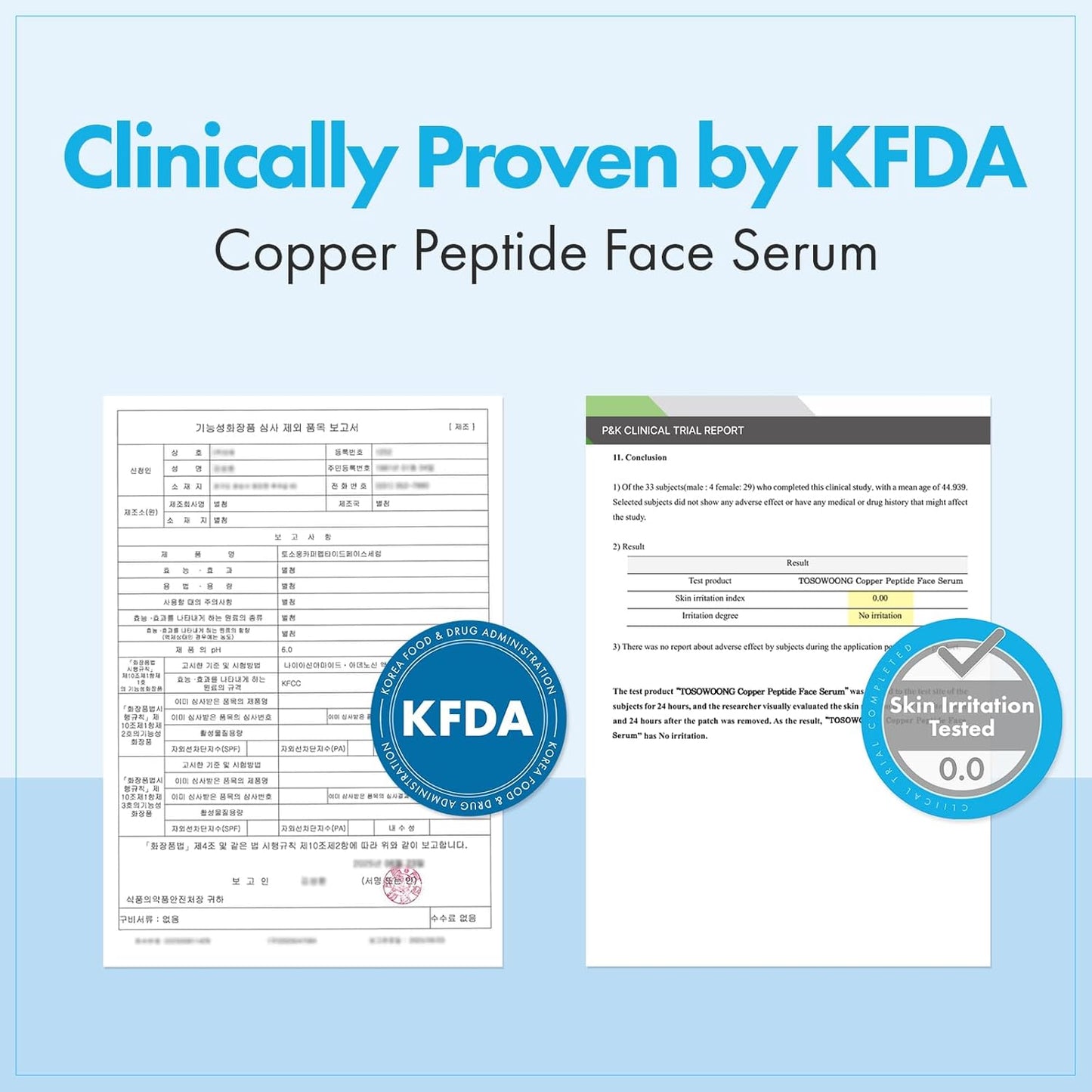 TOSOWOONG Copper Peptide Face Serum - Anti-Aging Formula with 12 Multi-Peptides | 33ml / 1.11 fl. oz.