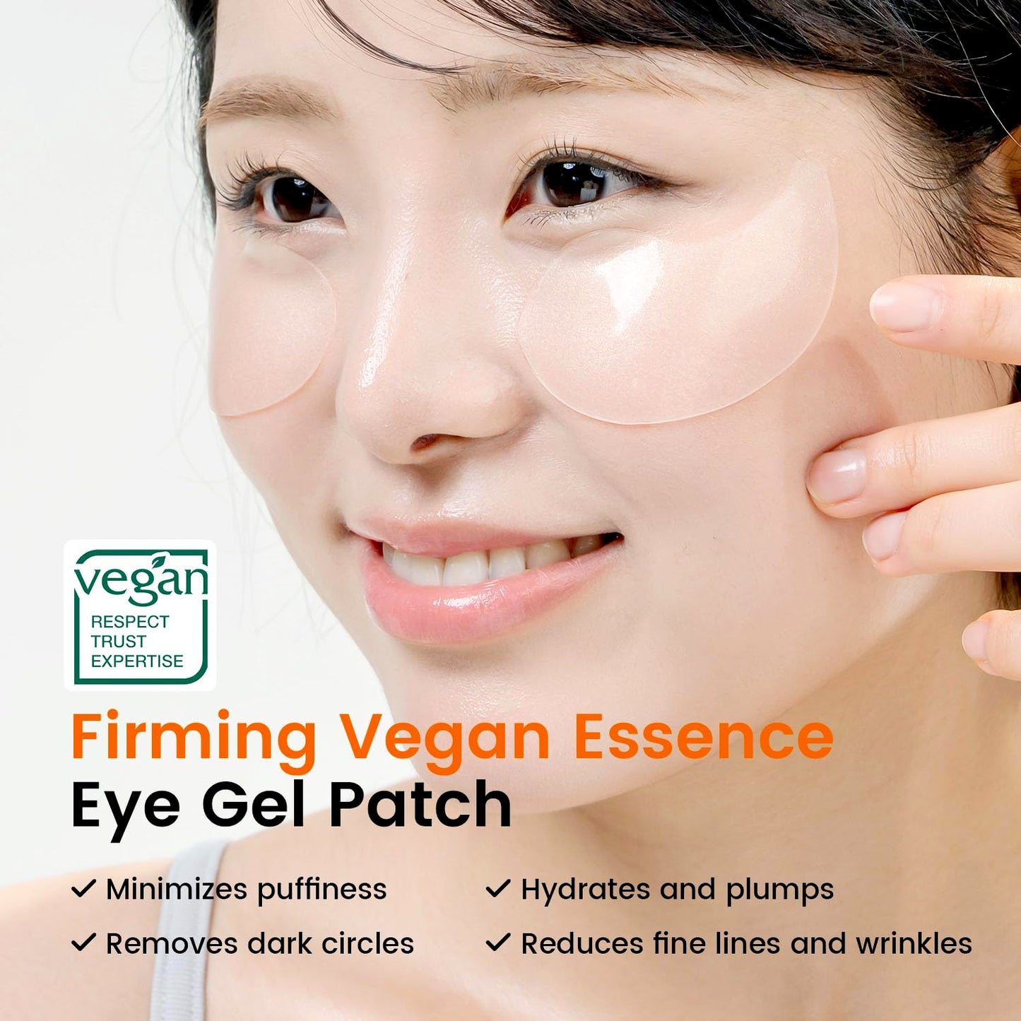 Skiennix Caffeine Under Eye Patches - 30 Pairs Korean Hydrogel Masks for Dark Circles & Puffiness Relief