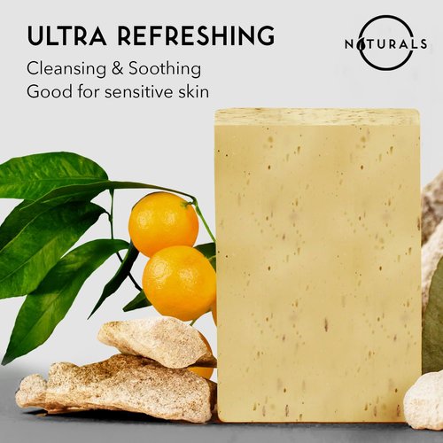 O Naturals Citrus Men's Soap Bar - Exfoliating All-Natural Formula | 7.76 oz Unisex Size
