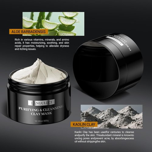 Regine Switzerland Kaolin Clay Mask - Purifying Mud Mask for Oily, Dry & Sensitive Skin | Detox Pore Cleanser | 10.5 oz
