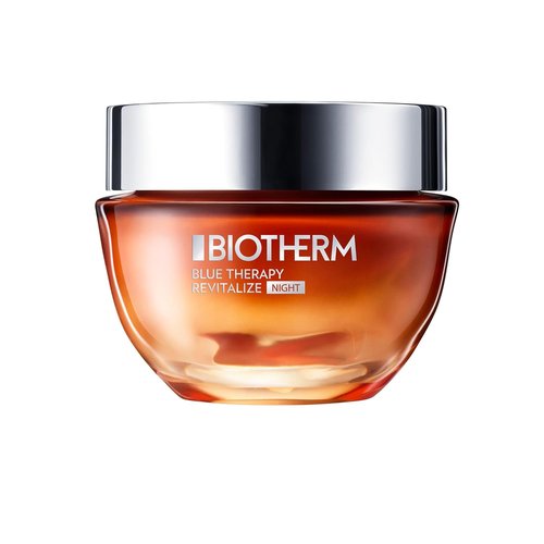 Biotherm Blue Therapy Night Cream - Revitalize Dehydrated Skin with Amber Algae | 1.7 Fl. Oz.