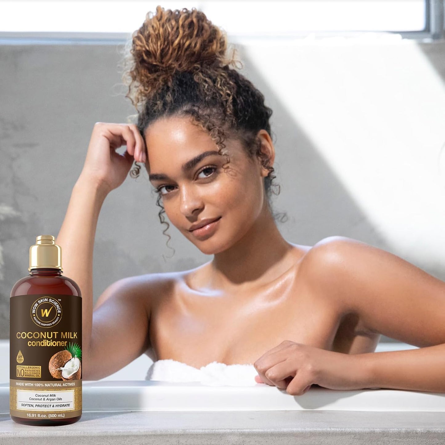 WOW Skin Science Coconut Milk Conditioner - Nourishing Hydration for Soft, Silky Hair | 16.9 oz