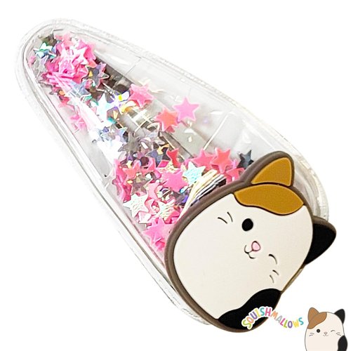 Luv Her Hair Accessories: 6pc Cute Squish Hair Clips with Favorite Character Charms for Girls and Toddlers Ages 3+