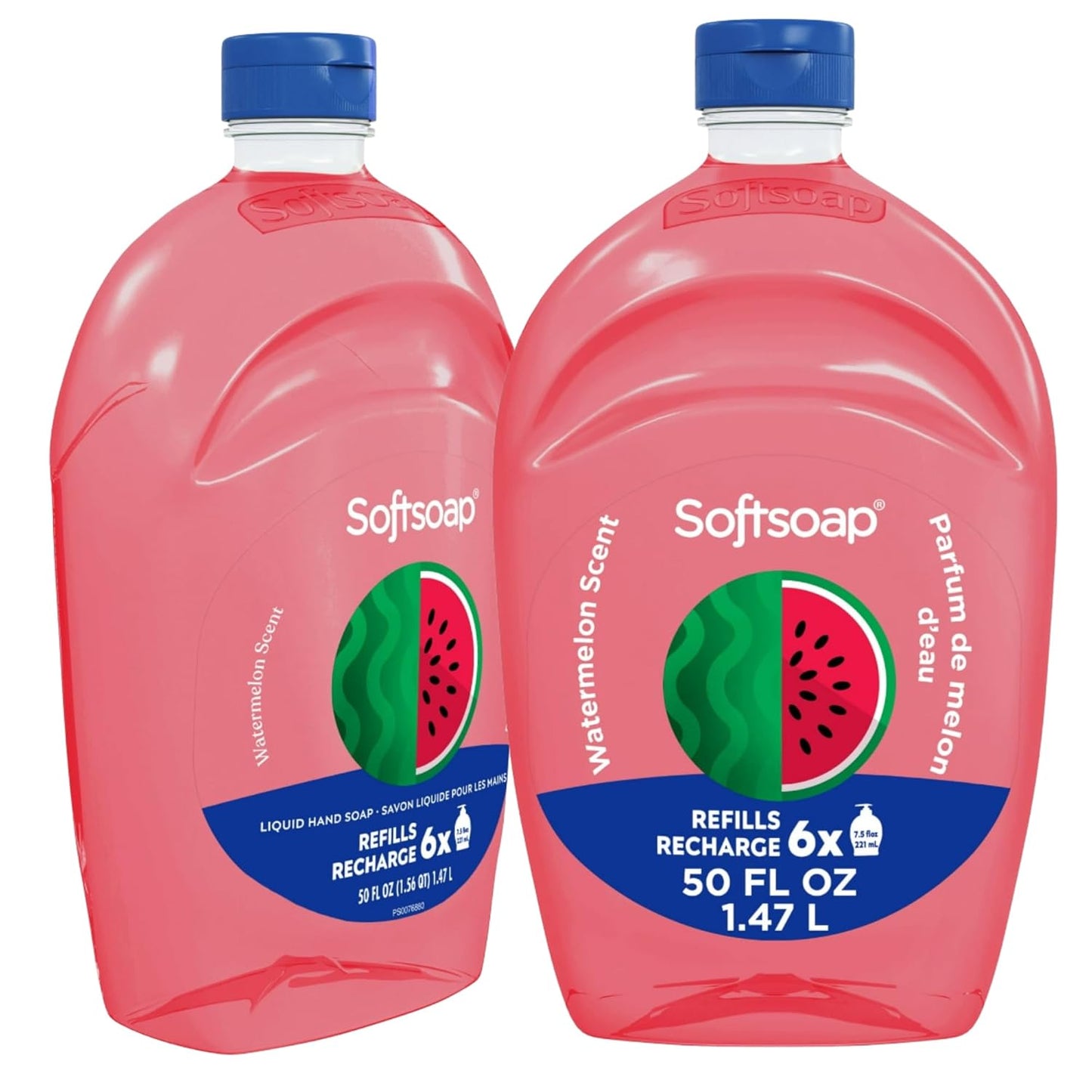 Softsoap Limited Edition Seasonal Scents - Extra Large 100 FL Oz Refill Bottles | Watermelon Liquid Hand Wash