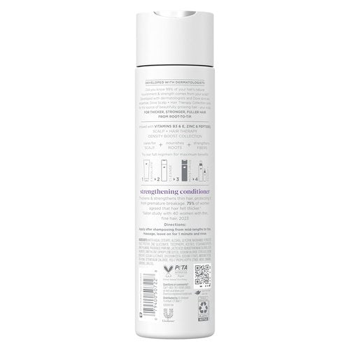 Dove Density Boost Conditioner - Strengthening Scalp & Hair Therapy with Vitamin B3 & Zinc | 9.25 oz