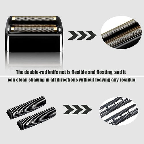 BaBylissPRO Shaver Replacement Foil & Cutters - 2PC Black for Double FXFS2 Model