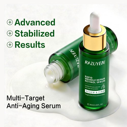 Regine Switzerland Retinol Serum - Anti-Aging Face Serum with Peptides for Fine Lines & Hydration | 30ml