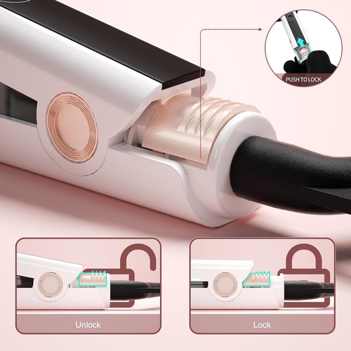 K&K 2.25 Inch Flat Iron Hair Straightener - Professional Extra Wide Ceramic Tourmaline Plates for Thick Hair