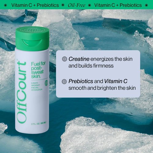 OffCourt Face Moisturizer for Men - Lightweight, Oil-Free Hydration with Prebiotics & Vitamin C | 2oz