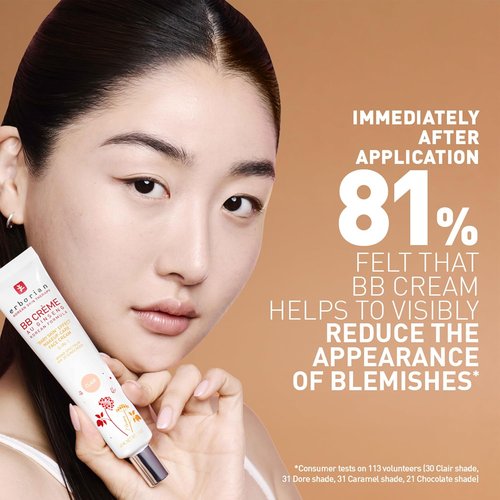 Erborian BB Cream - Matte Beauty Balm SPF 20 | Tone-Evening Korean Skincare Makeup, Natural Finish