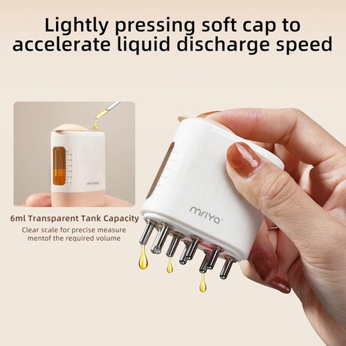Mriya 2-in-1 Electric Hair Treatment Applicator & Massager Brush for Hair Growth | Essential Oil Application