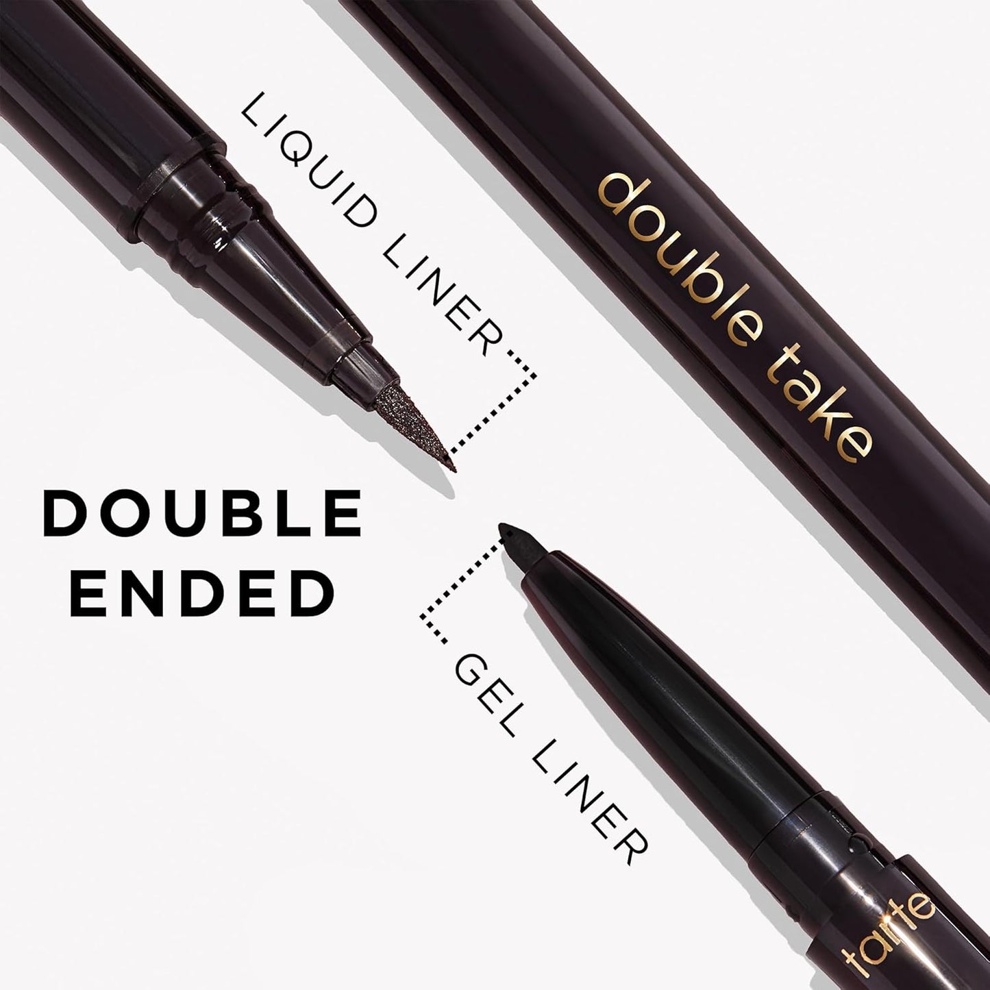 Tarte Double Take Eyeliner - 2-in-1 Waterproof Pencil for Bold All-Day Wear | Vegan & Cruelty-Free