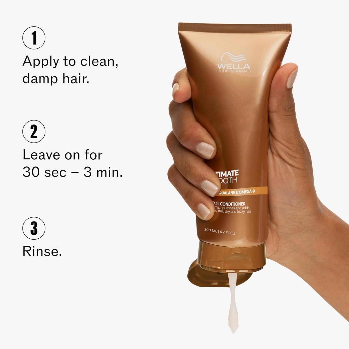Wella Professionals ULTIMATE SMOOTH Conditioner - Nourishing Treatment for Dry, Frizzy Hair | Silky Shine & Color Safe