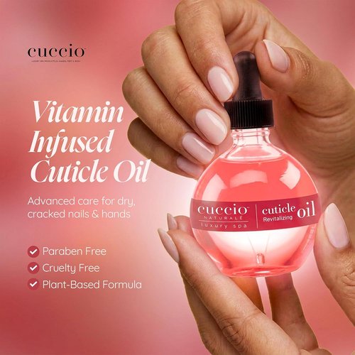 Cuccio Naturale Revitalizing Cuticle Oil - Lightweight Hydrating Nail & Cuticle Conditioner, 2.30 Fl Oz