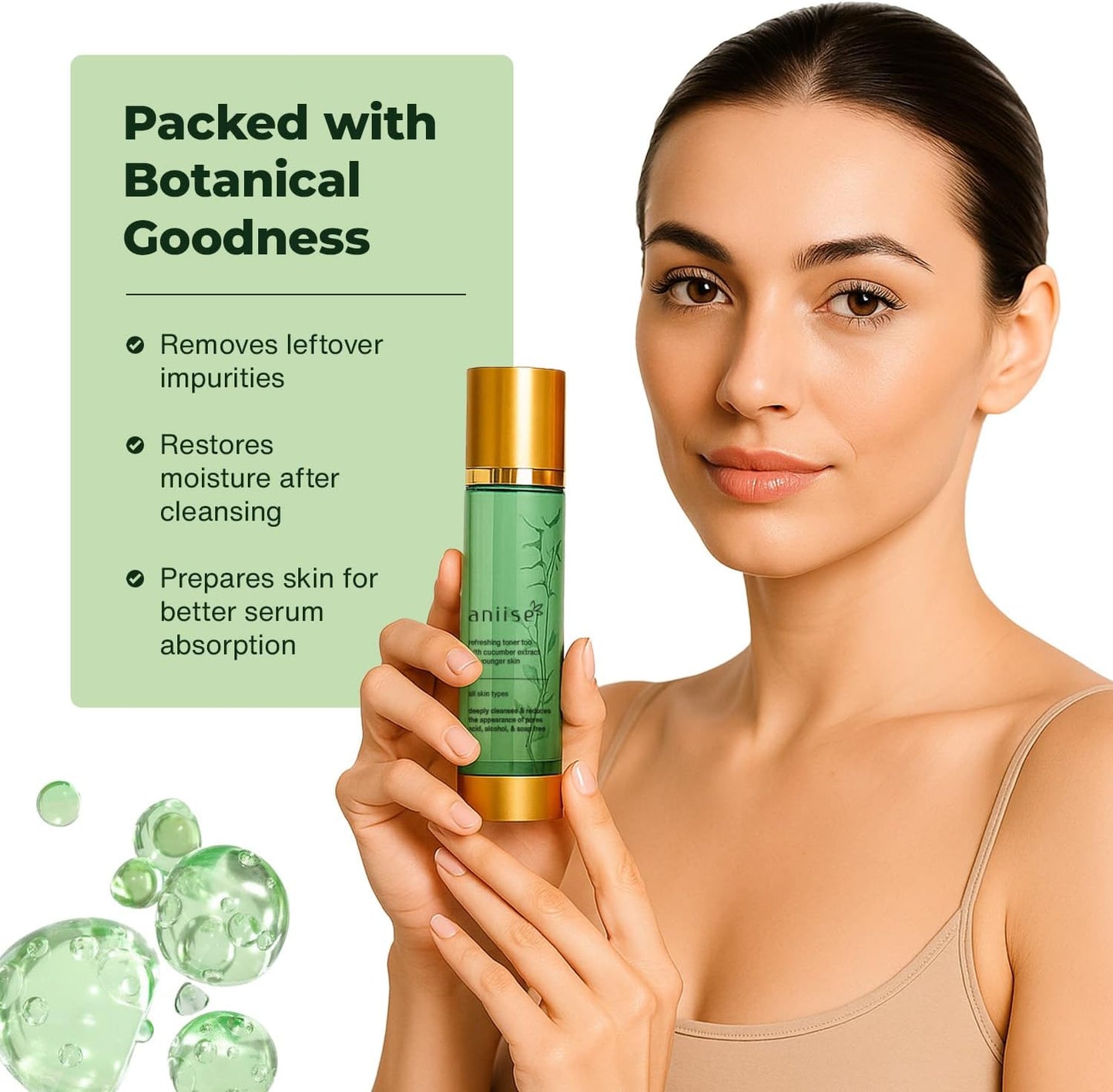 Skiennix Refreshing Cucumber Extract Face Toner - Deep Cleansing & Hydrating | 4 fl. Oz | Alcohol-Free, Vegan