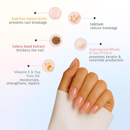 Duri Rejuvacote 1 Nail Growth System - Maximum Strength Nail Strengthener for Damaged Nails from Gel, Acrylic Manicure | Grow Long Natural Fingernails Fast - Rejuvacare Nail Hardener - 0.45 fl. oz.