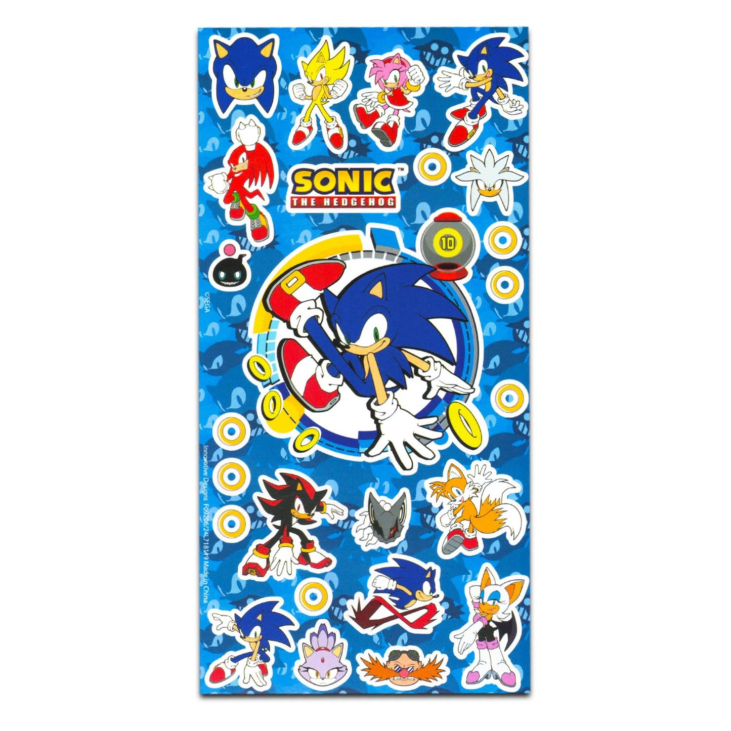Sonic the Hedgehog Kids Shampoo & Conditioner | 3-in-1 Berry Scented Body Wash Bundle - 8 Oz Bottles & Stickers