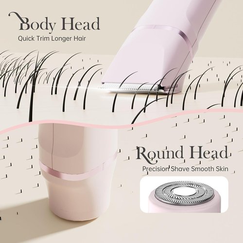 Risina Bikini Trimmer for Women - Painless Electric Razor for Smooth Skin | Cordless & Waterproof