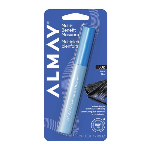 Almay Multi-Benefit Mascara - Volumizing & Lengthening Formula | Hypoallergenic, 502 Black