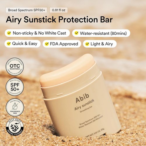 Abib Airy&Watery Sunscreen Duo - SPF 50+ Oil Control & Hydrating Formula | Lightweight, No White Cast, 2 Count
