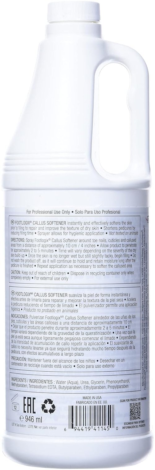 Footlogix Professional Callus Softener - 32 Fl. Oz. | Smooth and Revitalize Your Feet