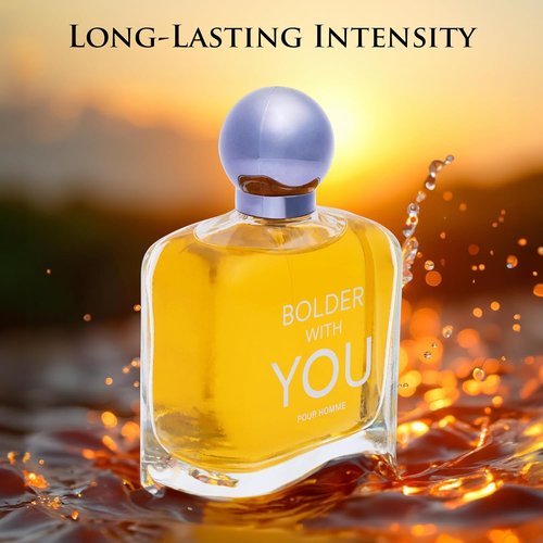 Bolder With You Eau De Parfum for Men - Aromatic & Refreshing Fragrance with Cardamom, Vanilla | 100ml Elegant Bottle