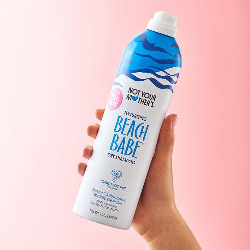 Not Your Mother's Beach Babe Jumbo Dry Shampoo - 2-Pack 12 oz Each | Absorbs Oil & Adds Texture - Toasted Coconut
