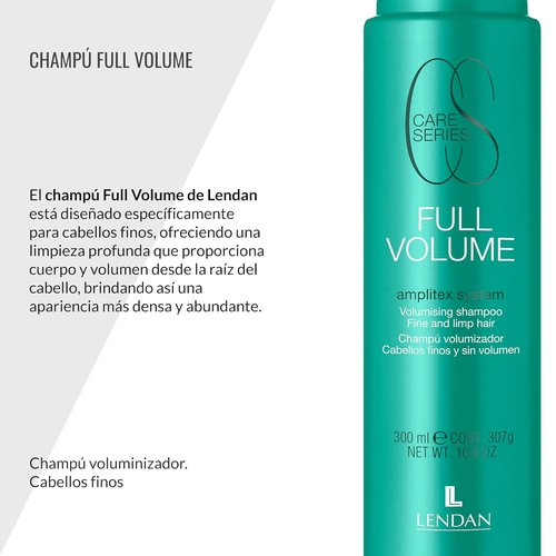 Lendan Fine Hair Volume Shampoo - Adds Body & Hydration - 300 ml - Cleanses & Protects Hair Fiber