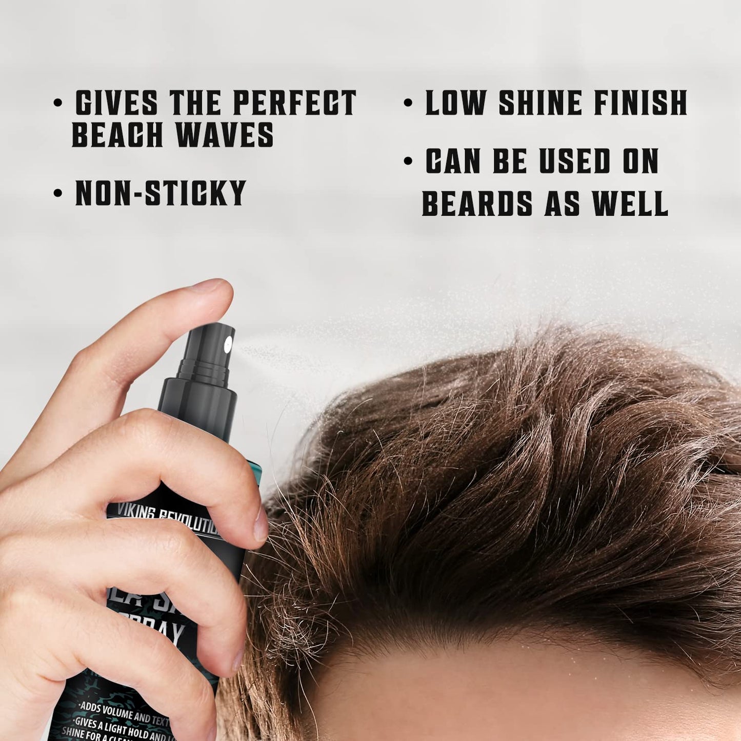 Viking Revolution Sea Salt Spray for Men - Texturizing Hair Spray with Kelp & Aloe Vera | 2-Pack for Beachy Volume