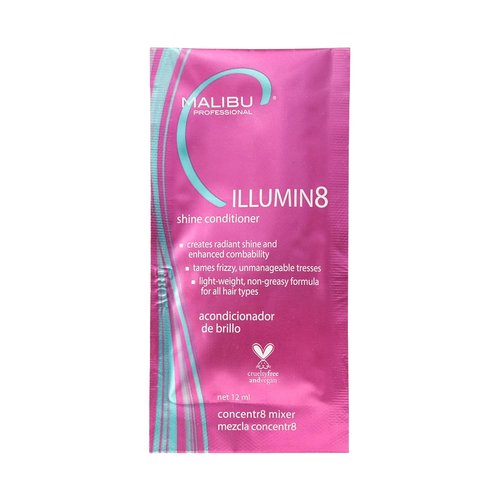 Malibu C ILLUMIN8 Shine Conditioner - Lightweight, Non-Greasy Formula for All Hair Types | Enhance Shine & Manageability