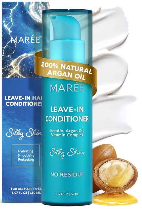 MAREE Leave-In Conditioner - Hair Gloss for Dry, Damaged Hair | 2-Pack for Curly & Color-Treated Hair