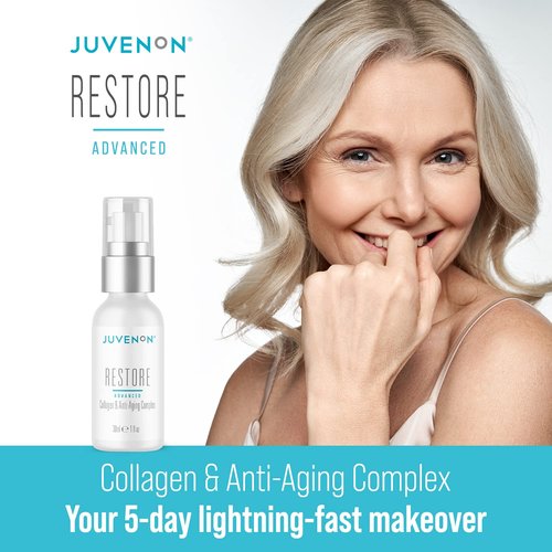 Juvenon Restore Advanced Collagen - Anti-Aging Complex for Fine Lines & Wrinkles | Premium Skincare