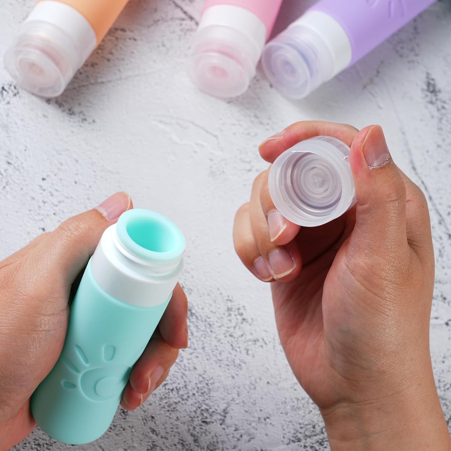Zafit Travel Bottles - TSA Approved 3oz Leak Proof Toiletry Containers | Refillable Liquid Travel Accessories