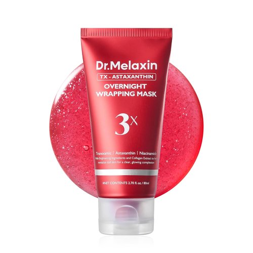 Dr. Melaxin TX Astaxanthin Overnight Peel-Off Mask - Hydrating, Firming & Skin Tone Enhancing Face Treatment