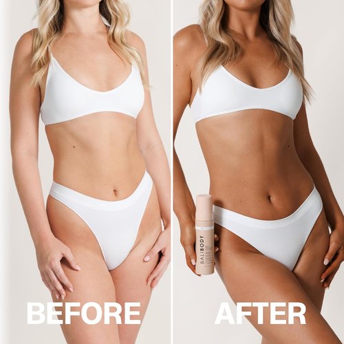Bali Body Self Tanner Mousse Dark - Streak-Free Sunless Tanning Foam | Vegan & Organic Formula (200ml/6.7 fl oz)