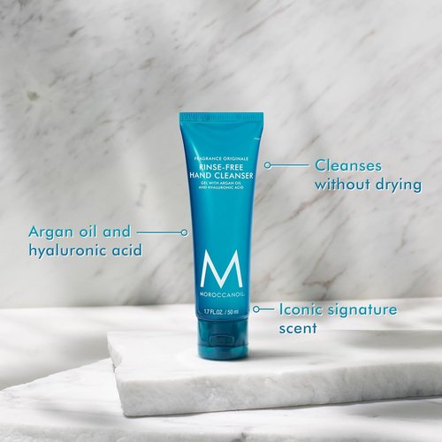 Moroccanoil Rinse-Free Hand Cleanser - Hydrating Formula with Hyaluronic Acid