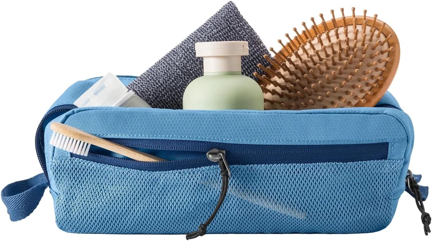 Eagle Creek Pack-It Reveal Quick Trip Toiletry Bag - Dual-Compartment Design | Water-Resistant, Quick-Drying - Blue Dawn