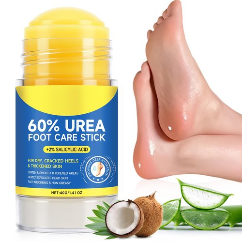 60% Urea Foot Cream Stick with 2% Salicylic Acid,Foot Care Cream Moisturizer for Dry Cracked Feet, Knees, Elbows, Hands,Moisturizes and Hydrates the Dry Skin,Callus Remover&Soften Dead Skin