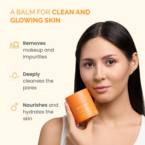 Plantifique Korean Cleansing Balm - Hydrating Makeup Remover with Hyaluronic Acid & Ceramides - 1.41 oz / 40g