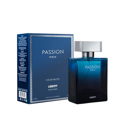 Liberty Luxury Passion Perfume for Men - Spicy Eau De Toilette Spray (100ml/3.4Oz) Designed in France