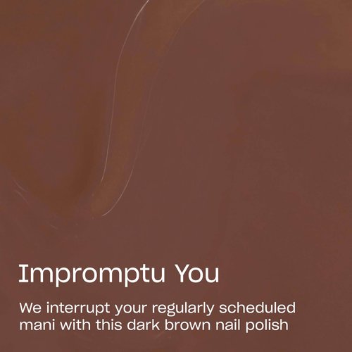 OPI RapiDry Impromptu You | Opaque Dark Brown Crème Quick Dry Nail Polish | Vegan, Smudge Proof, Fast Drying